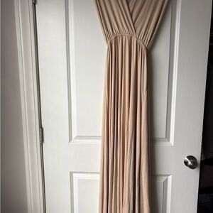 Elegant Cream Maxi Dress